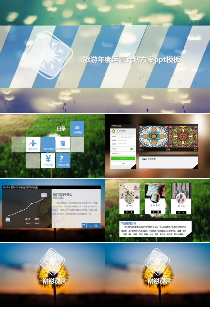 旅游年度运营计划方案ppt模板