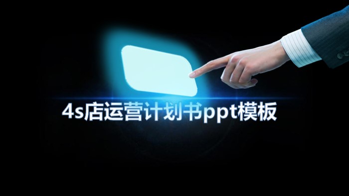 4s店运营计划书ppt模板