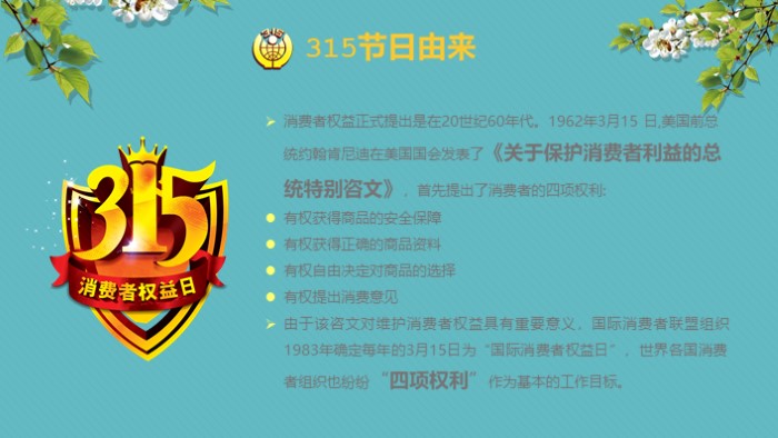 消费者权益主题ppt模板