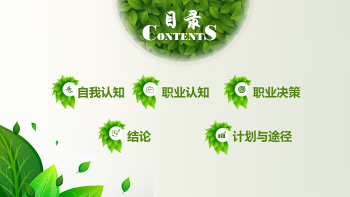 大学生职业道德规划ppt模板