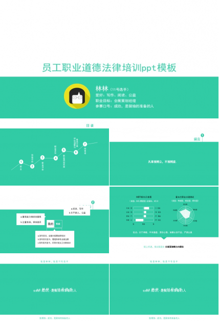 员工职业道德法律培训ppt模板
