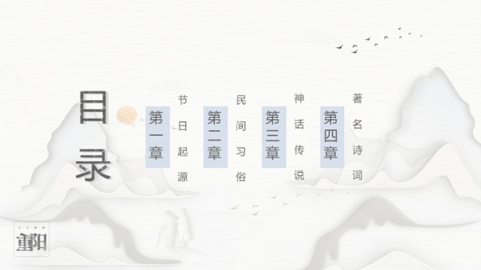 典雅水墨中国风ppt模板