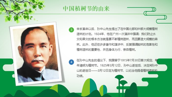 亲子活动植树节ppt模板