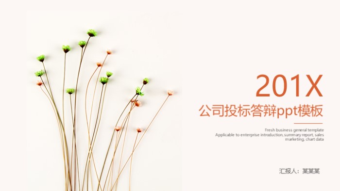 公司投标答辩ppt模板