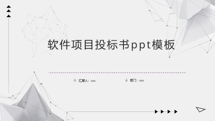 软件项目投标书ppt模板