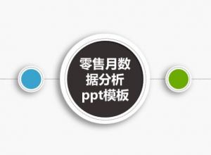 零售月数据分析ppt模板