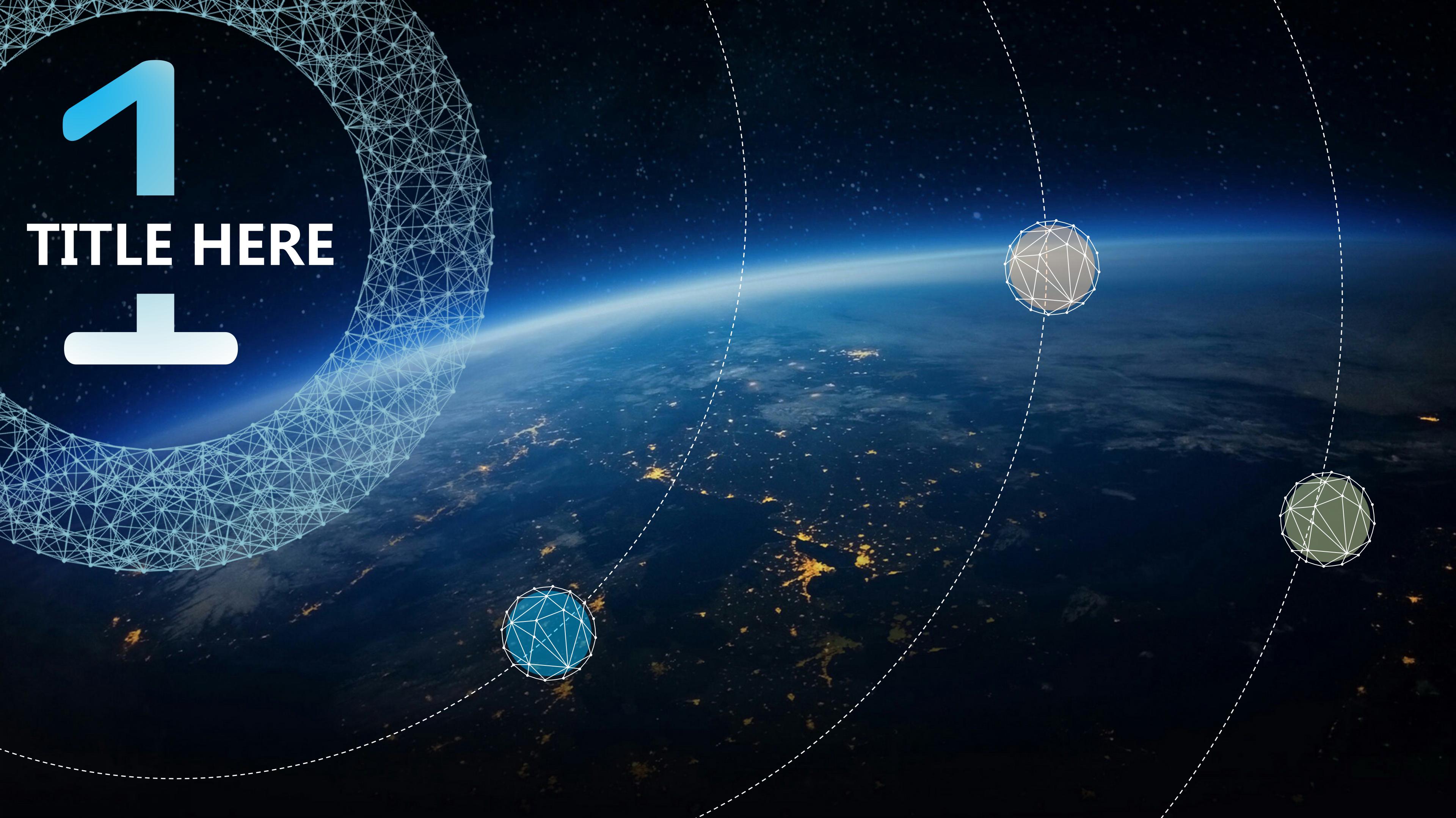 星辰大海科技主题工作汇报ppt模板