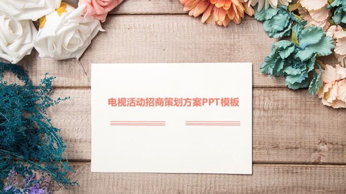 电视活动招商策划方案ppt模板