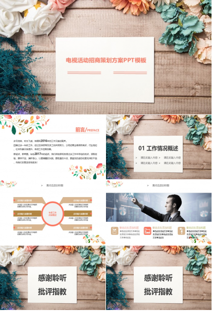 电视活动招商策划方案ppt模板