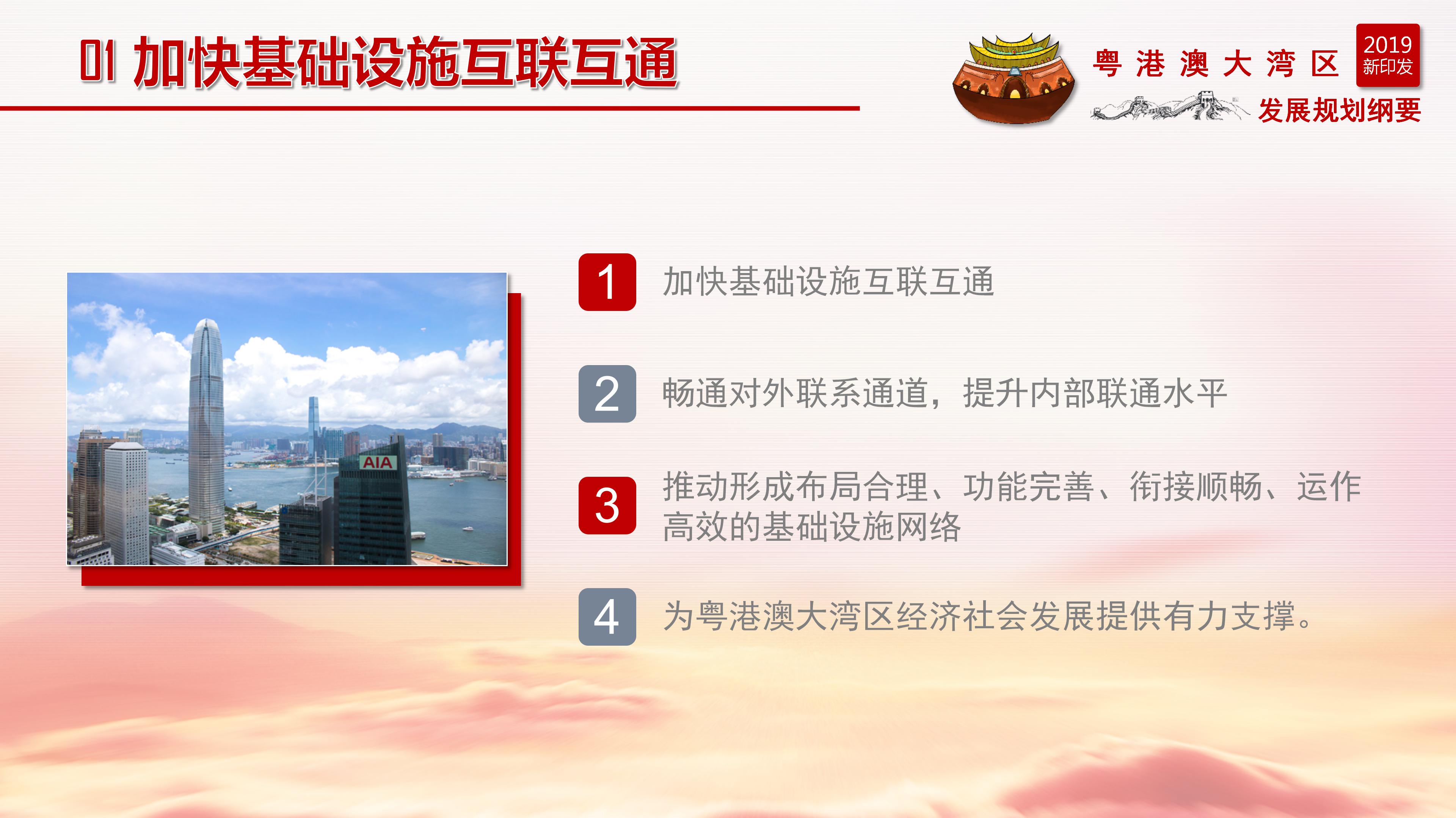 2019粤港澳大湾区发展规划纲要ppt模板