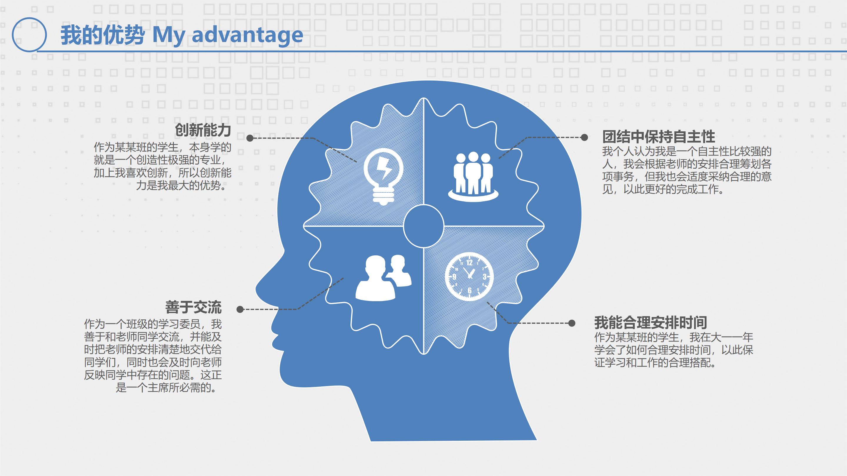 学生会社团竞选ppt模板