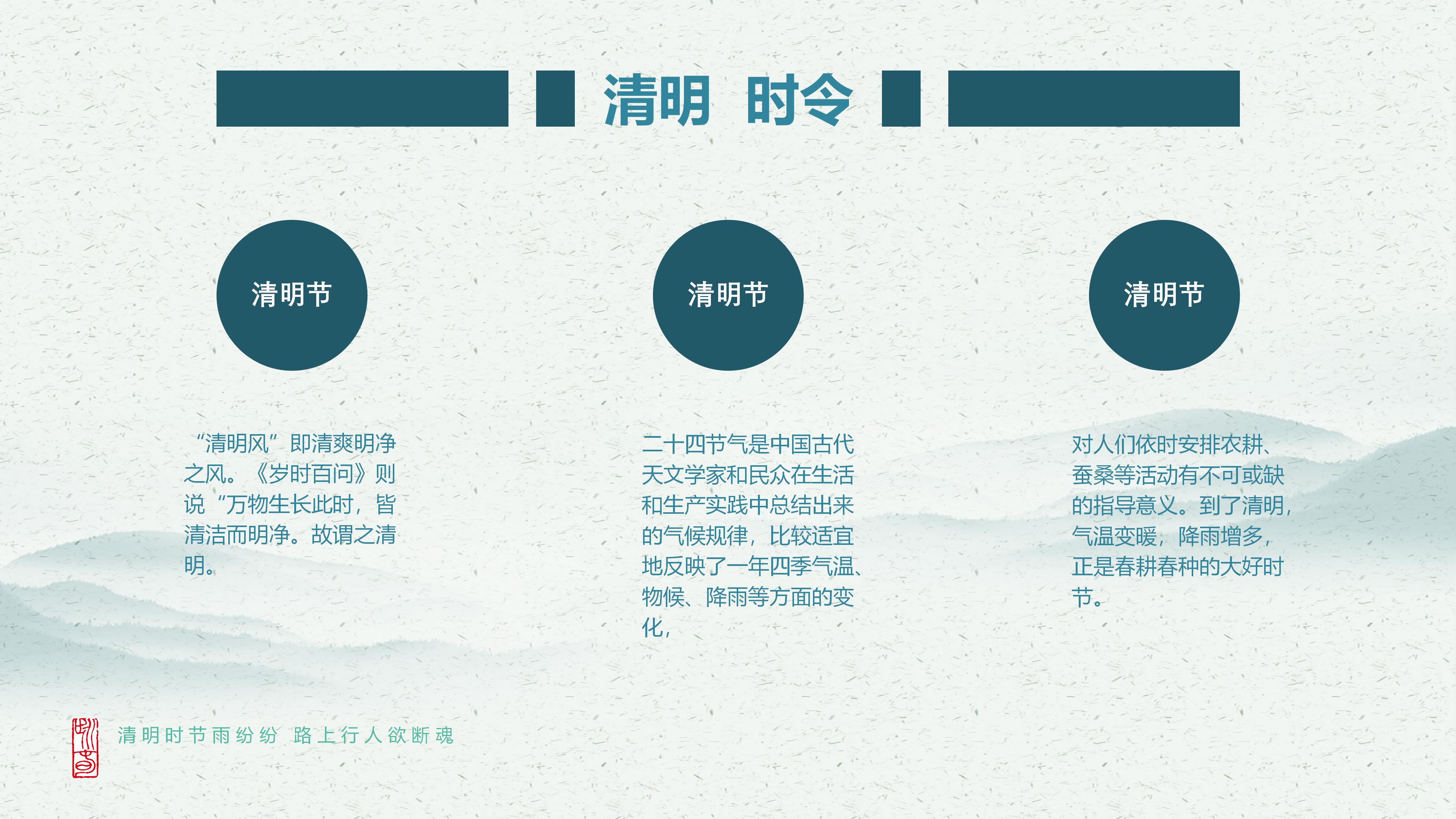 清明节祭奠ppt模板