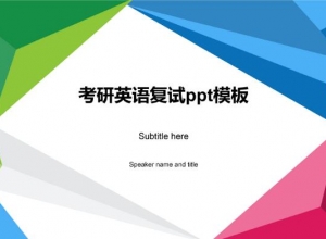 考研英语复试ppt模板