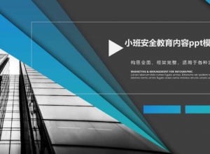 小班安全教育内容ppt模板