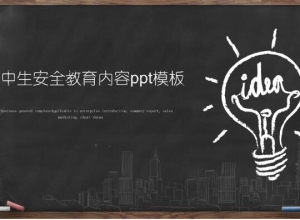 高中生安全教育内容ppt模板