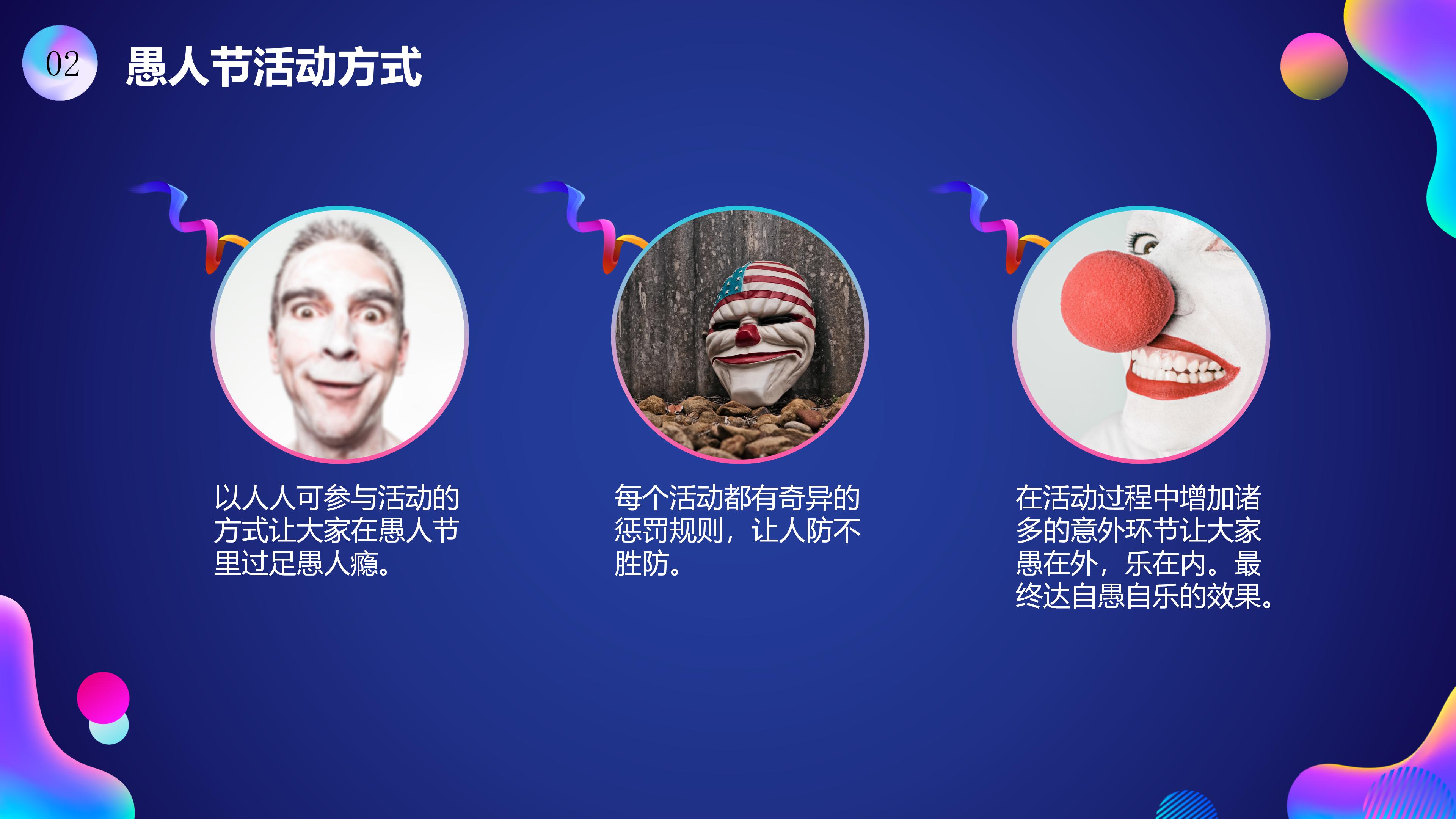 愚人节英文ppt模板