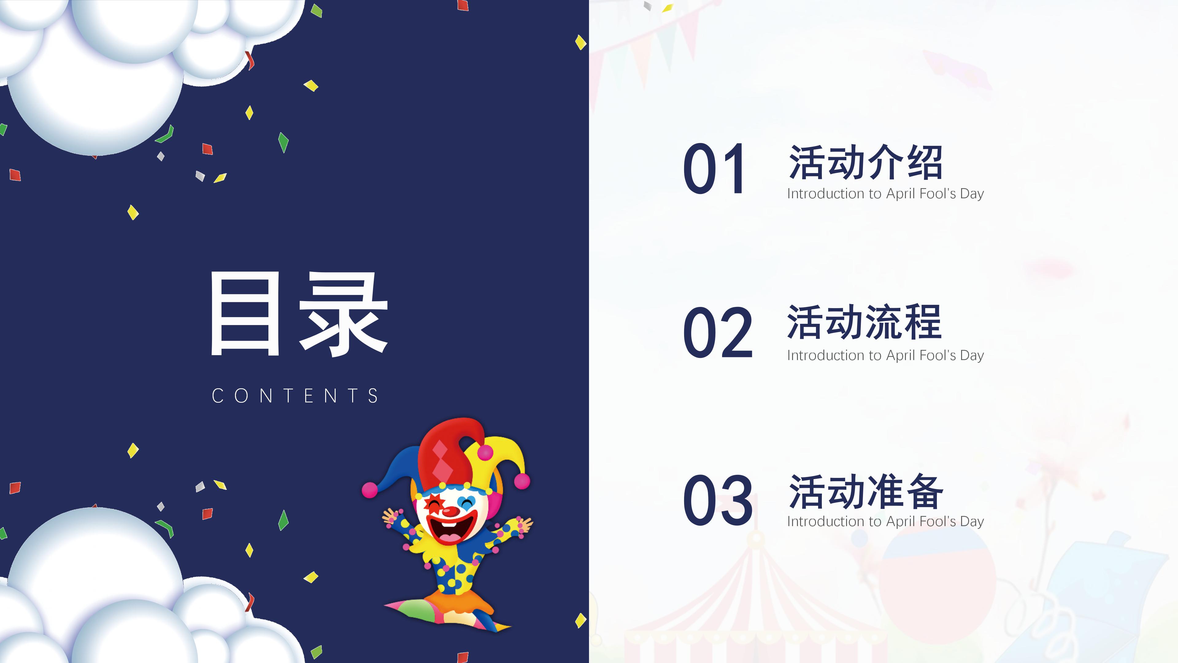 愚人节ppt英文模板