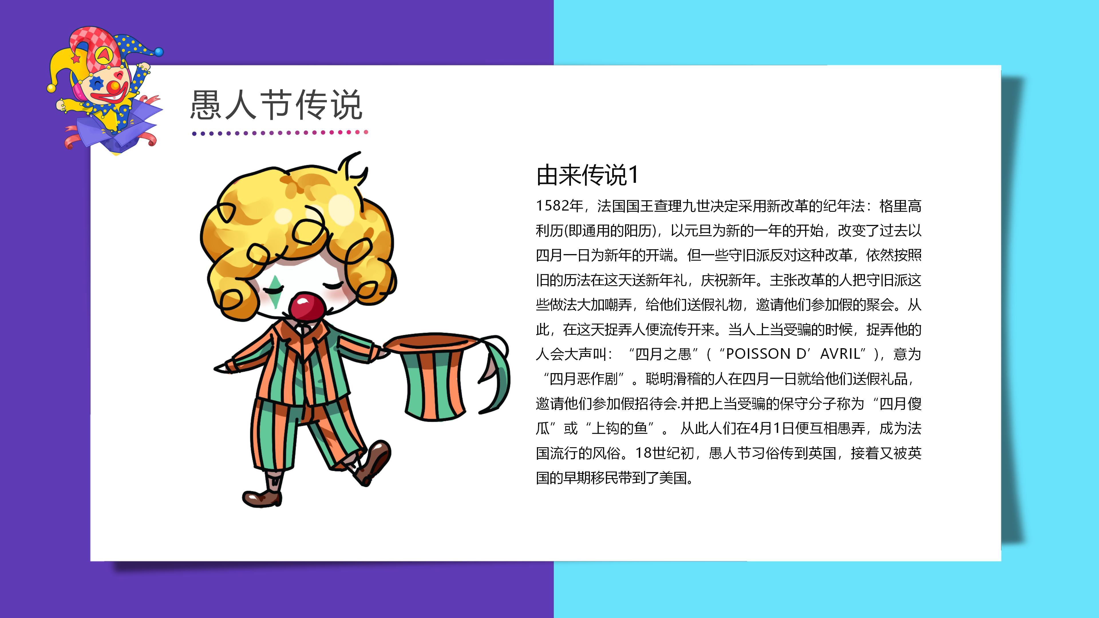 愚人节ppt主题模板