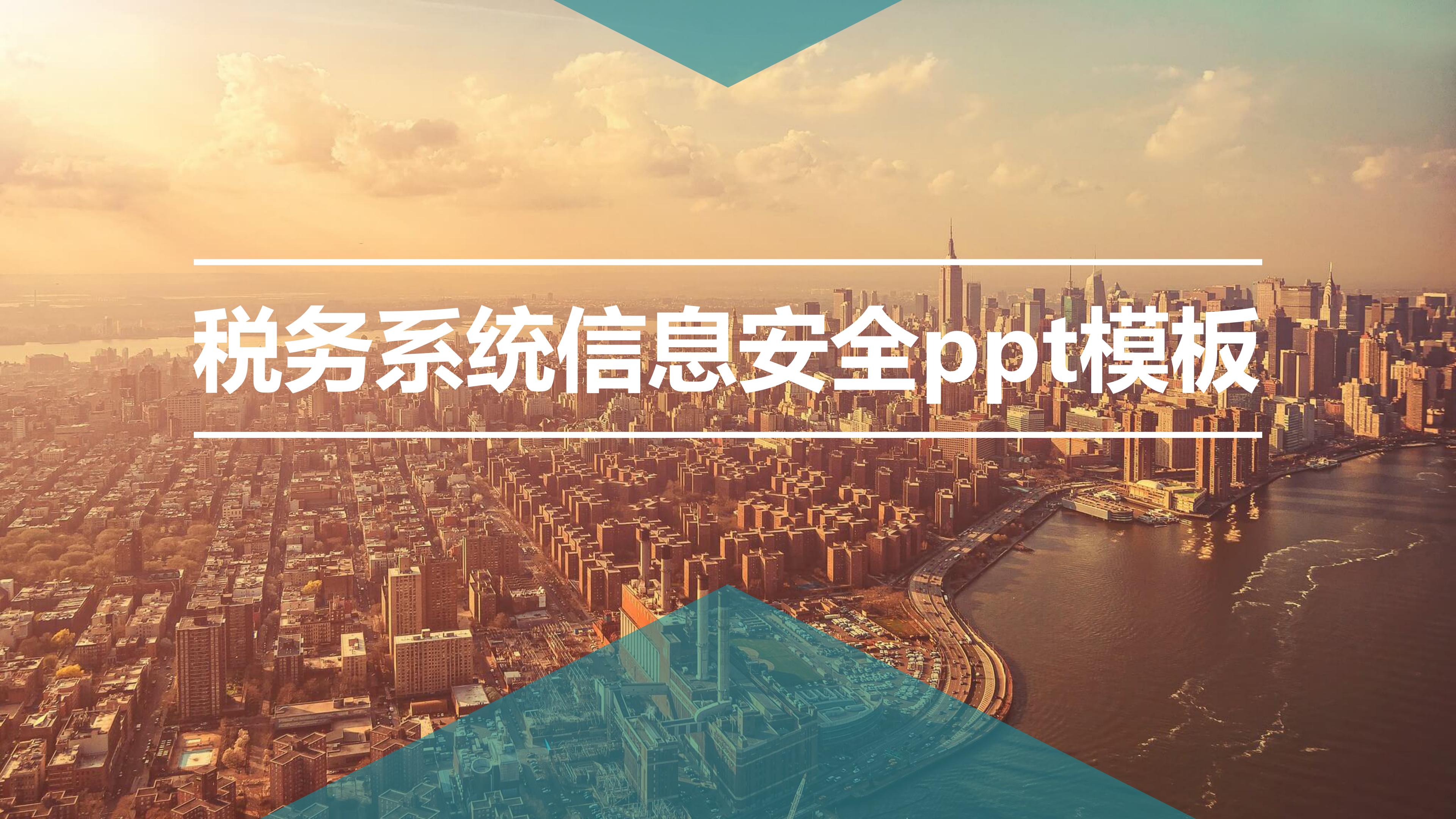 税务系统信息安全ppt模板