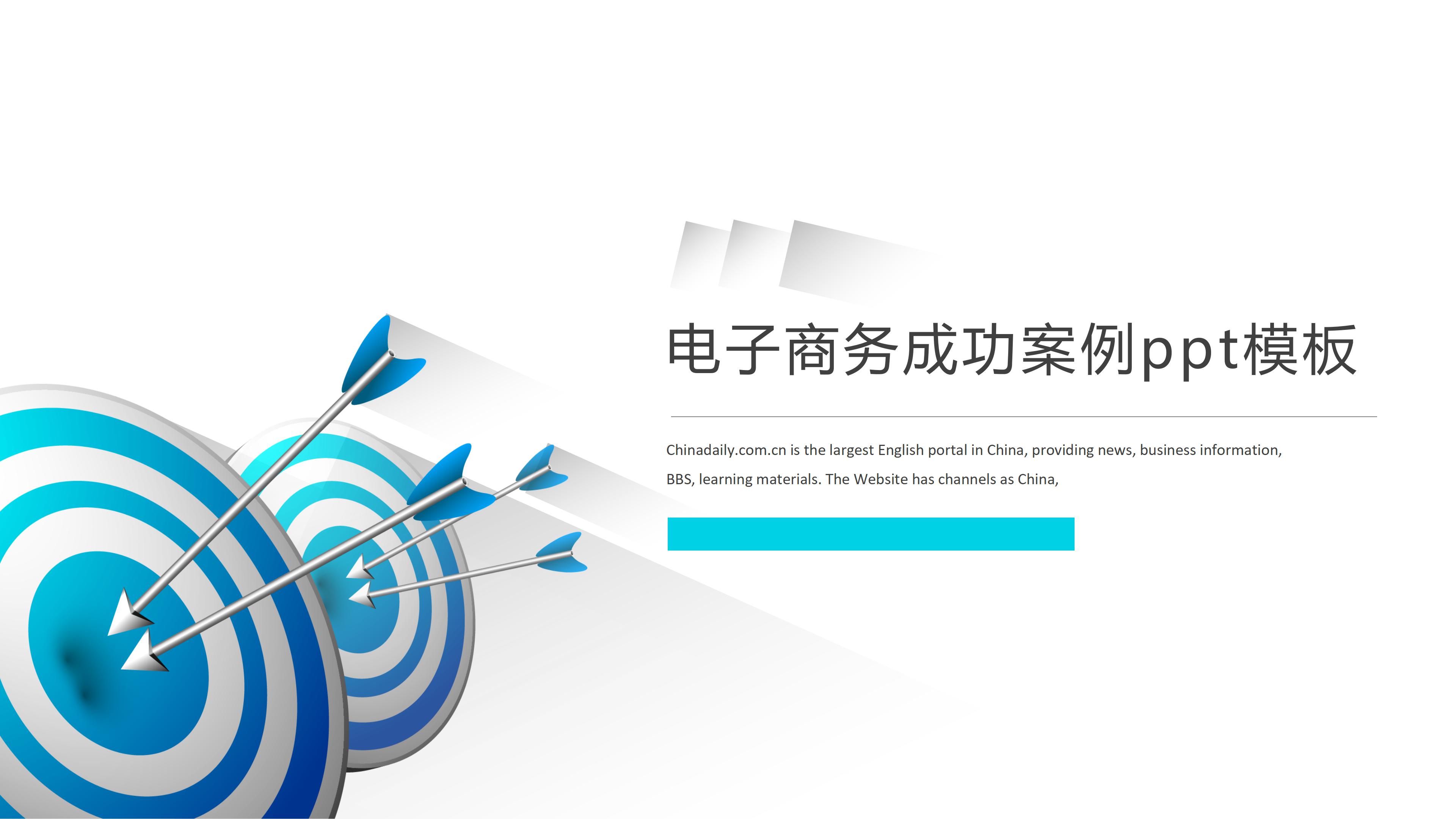 电子商务成功案例ppt模板