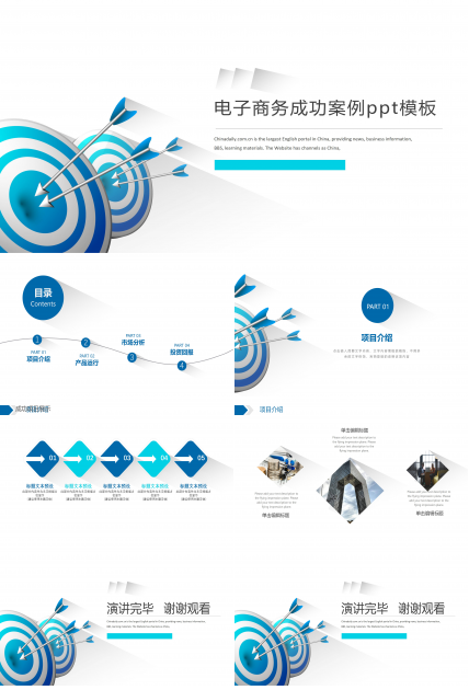 电子商务成功案例ppt模板