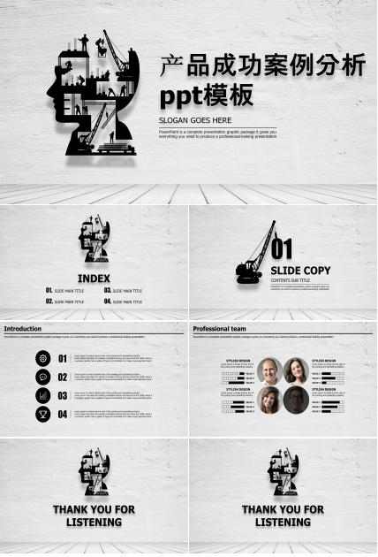 产品成功案例分析ppt模板