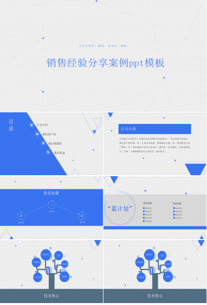 销售经验分享案例ppt模板