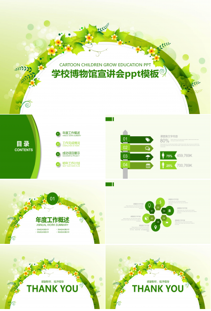 学校博物馆宣讲会ppt模板