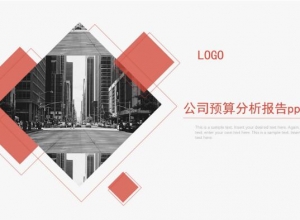公司预算分析报告ppt模板