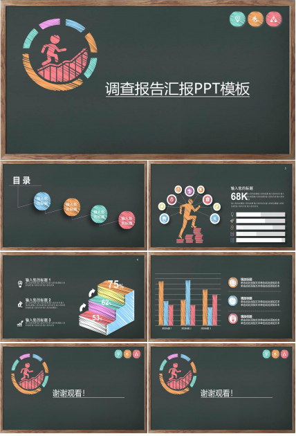 调查报告汇报PPT模板