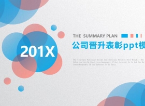 公司晋升表彰ppt模板