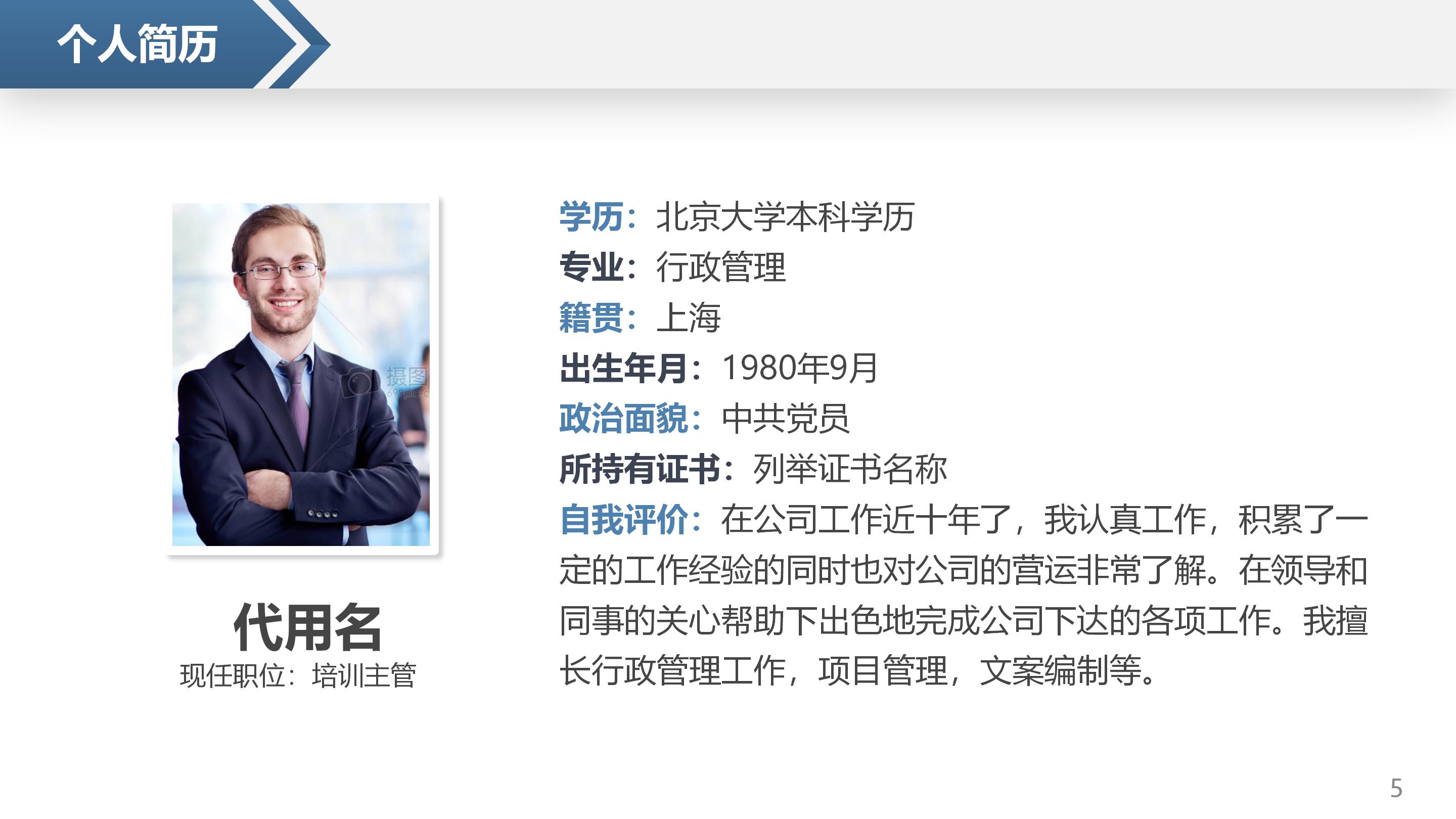 小学班干部竞聘ppt模板