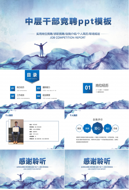 中层干部竞聘ppt模板
