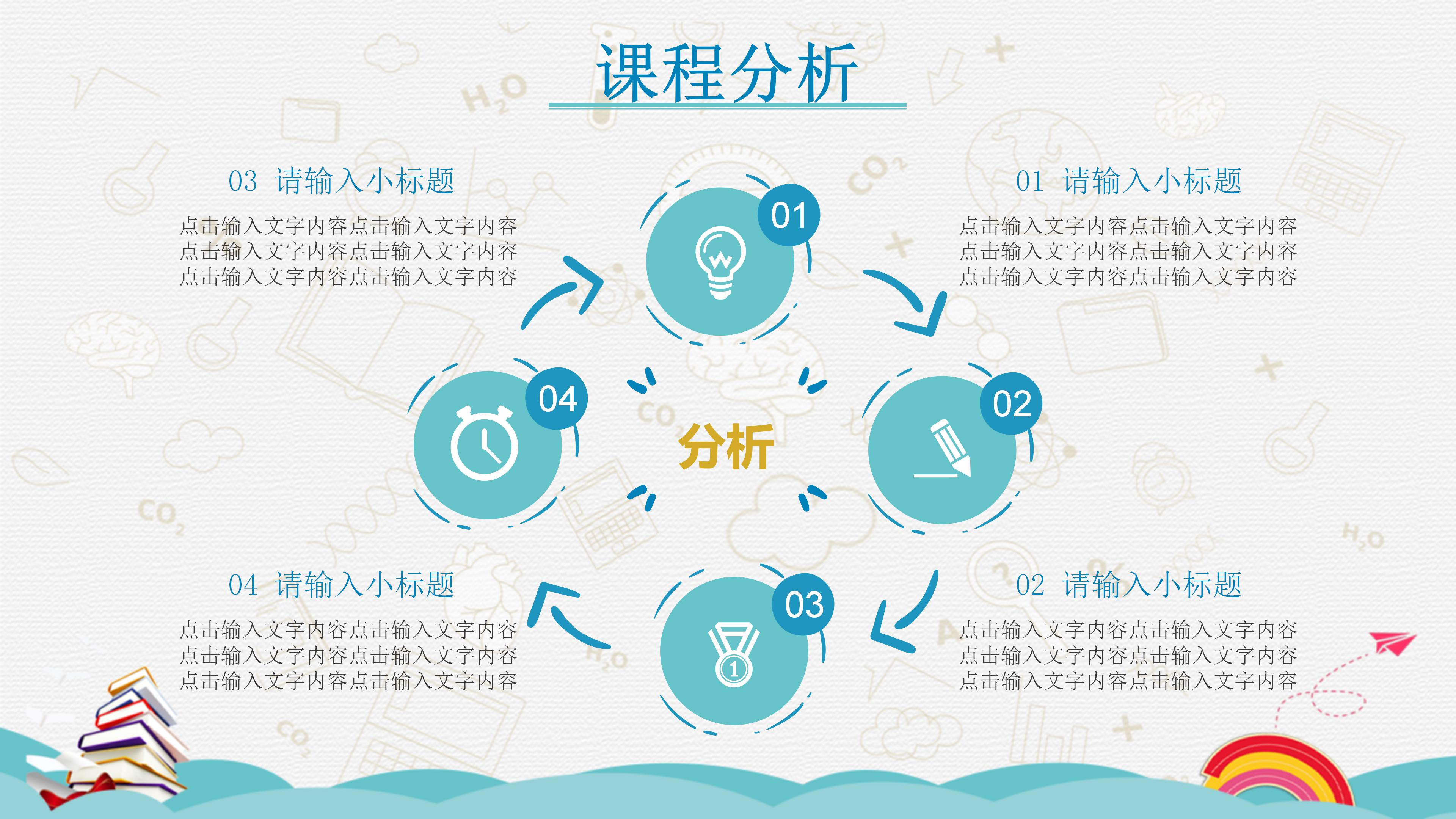 幼儿小班讲故事说课ppt模板