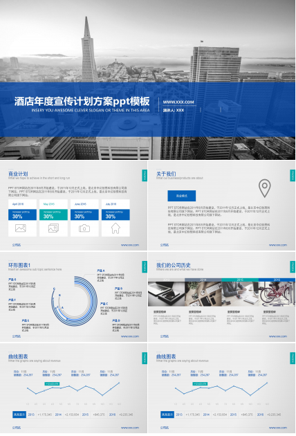 酒店年度宣传计划方案ppt模板