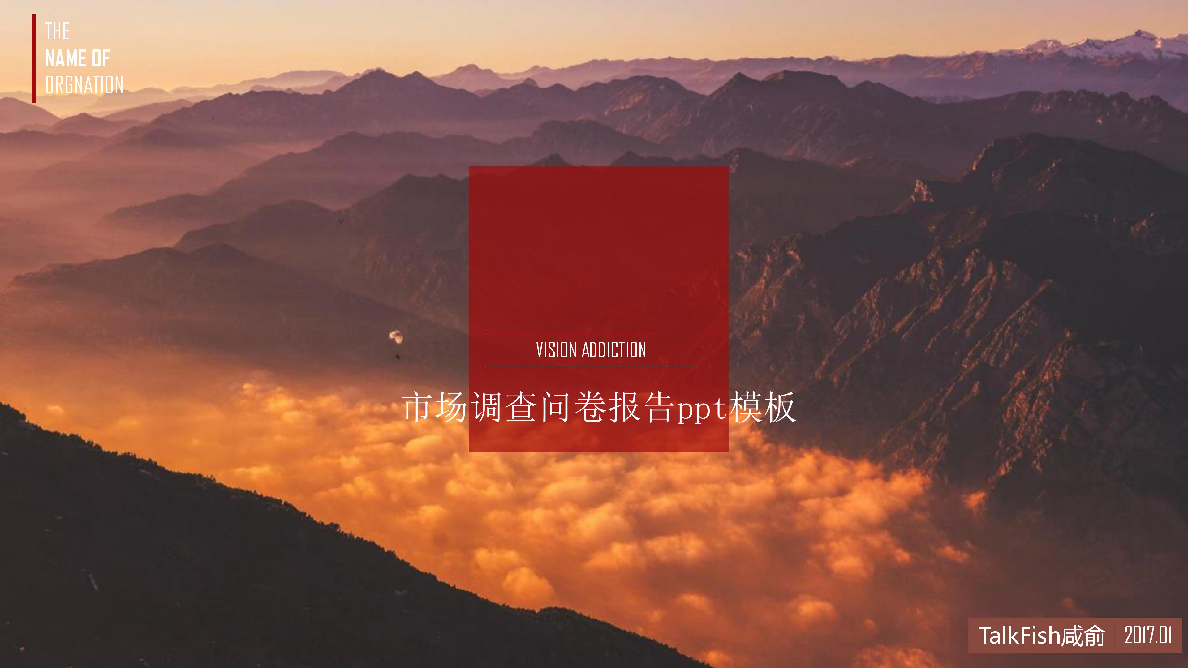 市场调查问卷报告ppt模板
