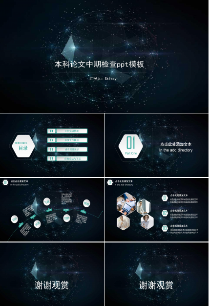 本科论文中期检查ppt模板