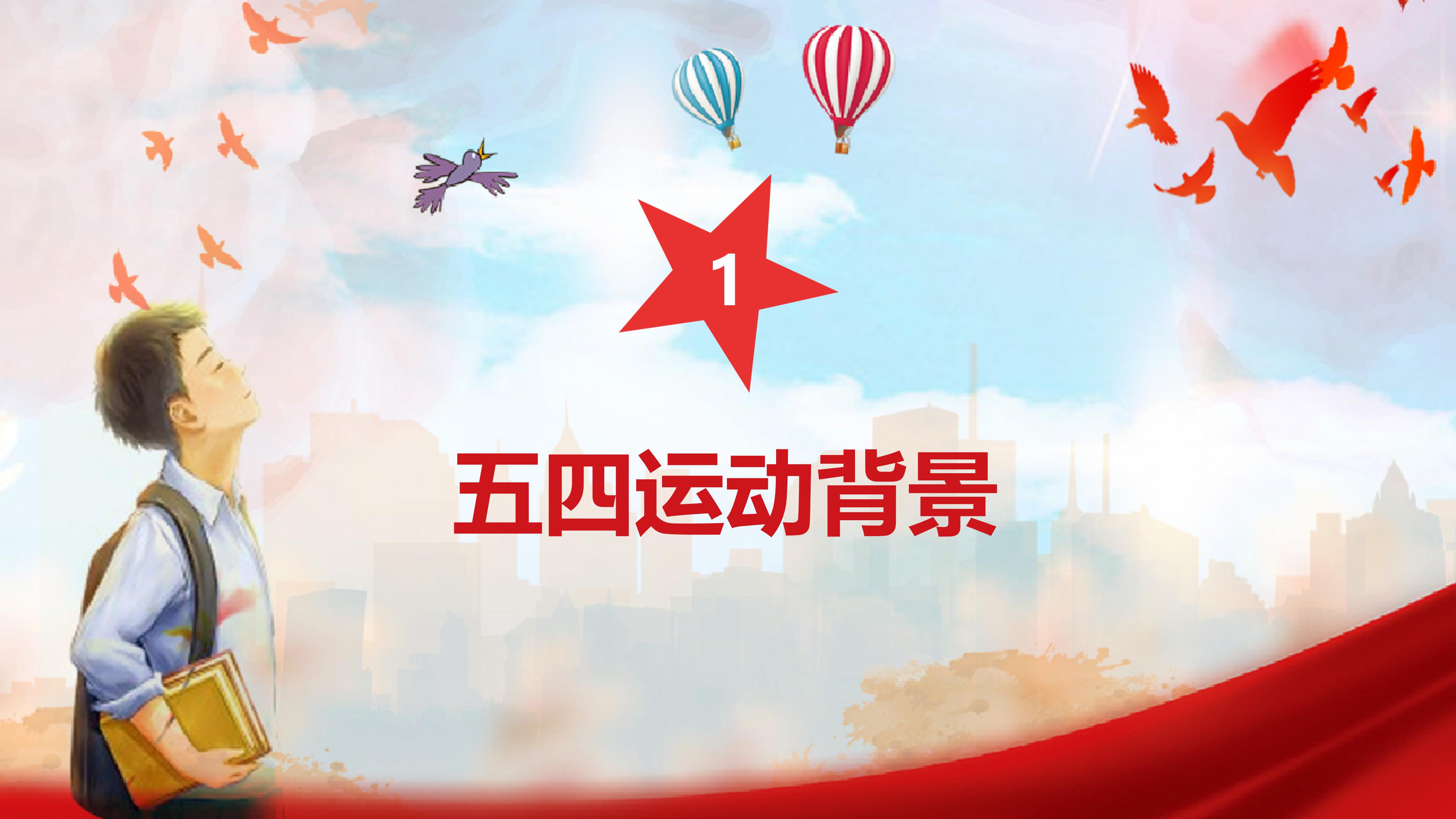 五四运动制作ppt模板