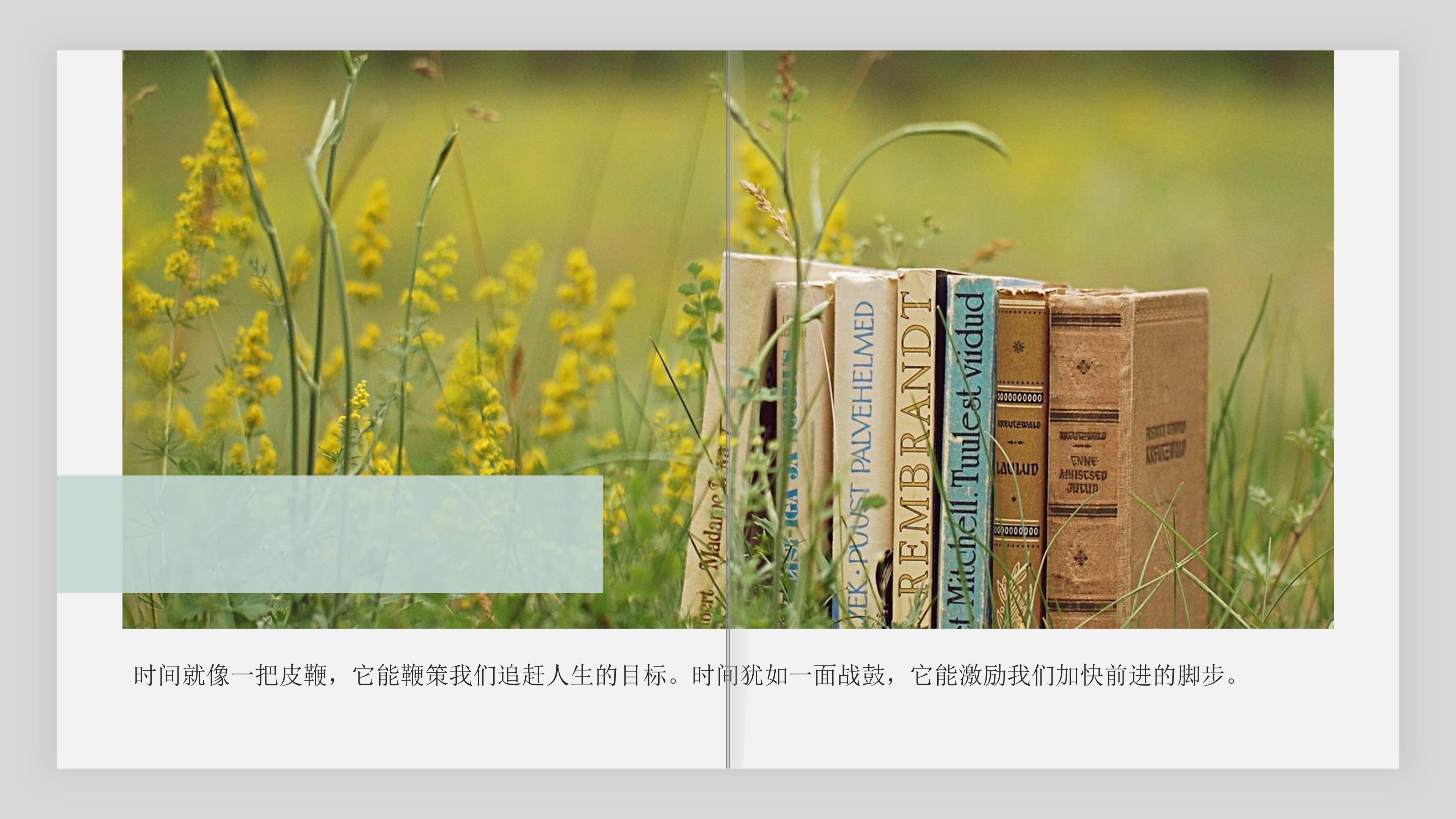 致青春英语演讲ppt模板