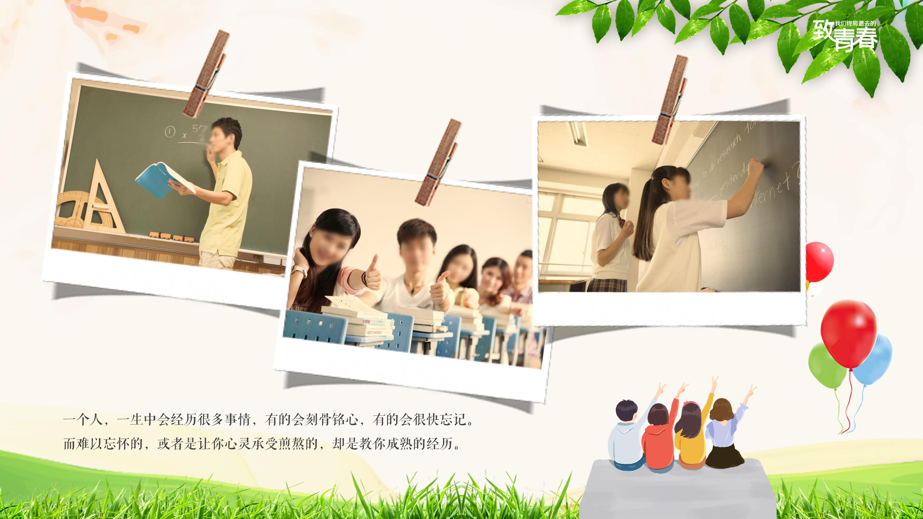 致青春网络营销ppt模板