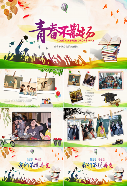 致青春网络营销ppt模板