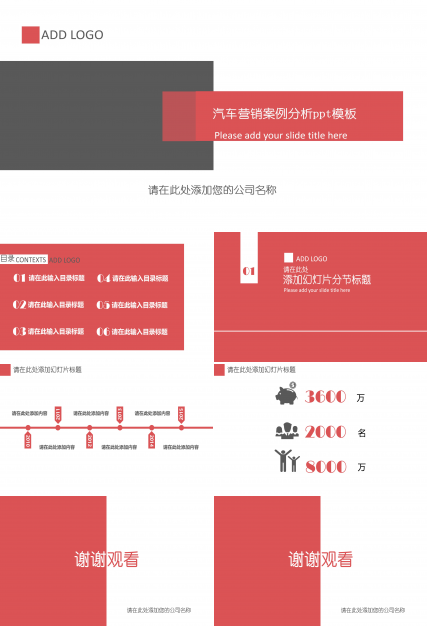 汽车营销案例分析ppt模板