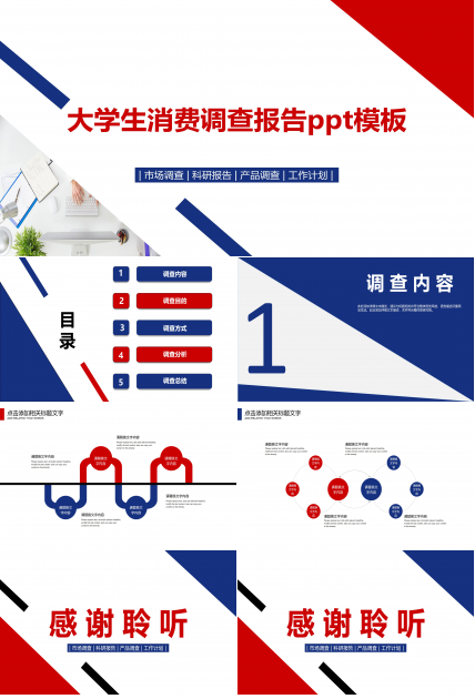 大学生消费调查报告ppt模板