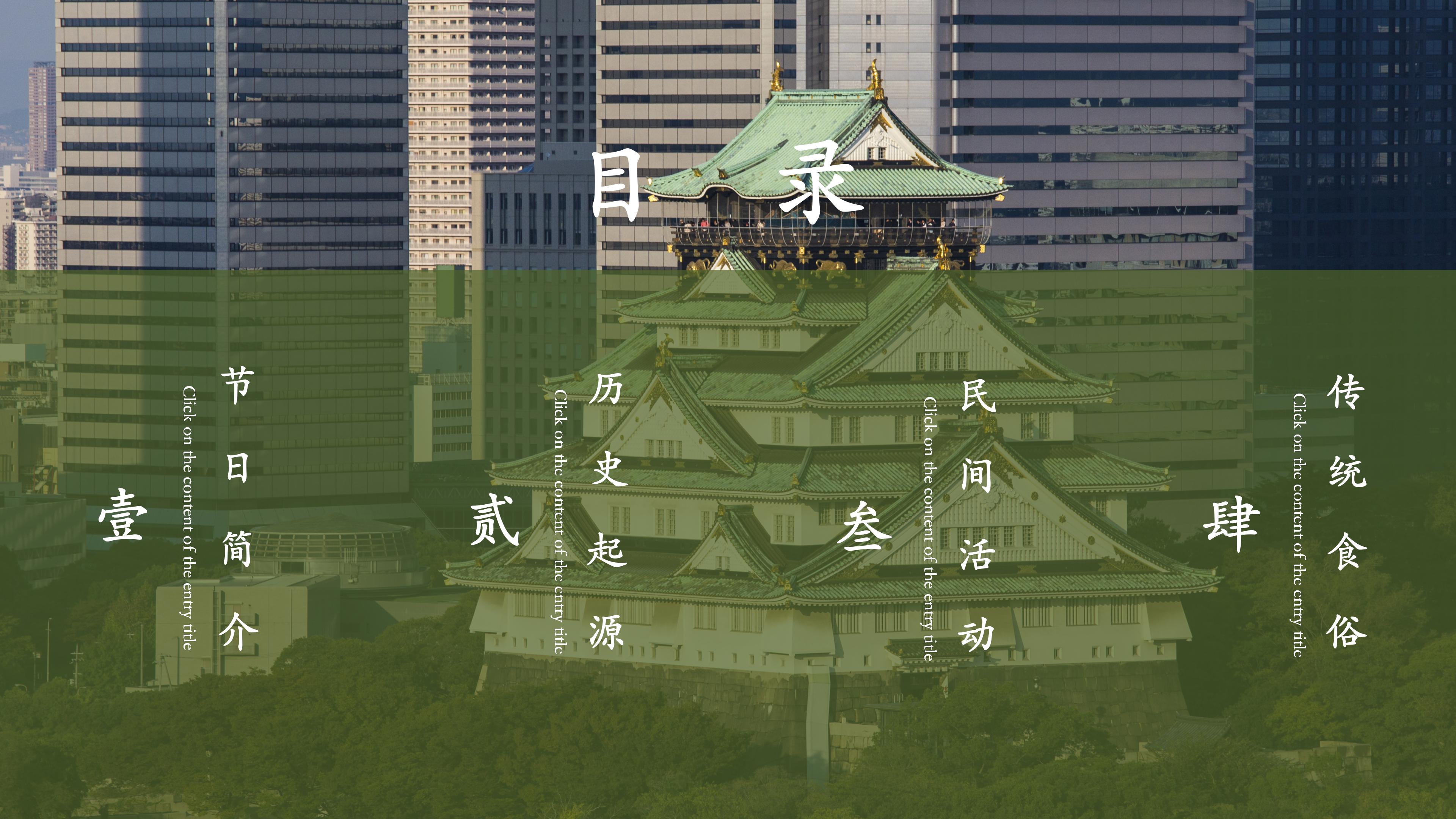 端午节传统节日介绍通用ppt模板