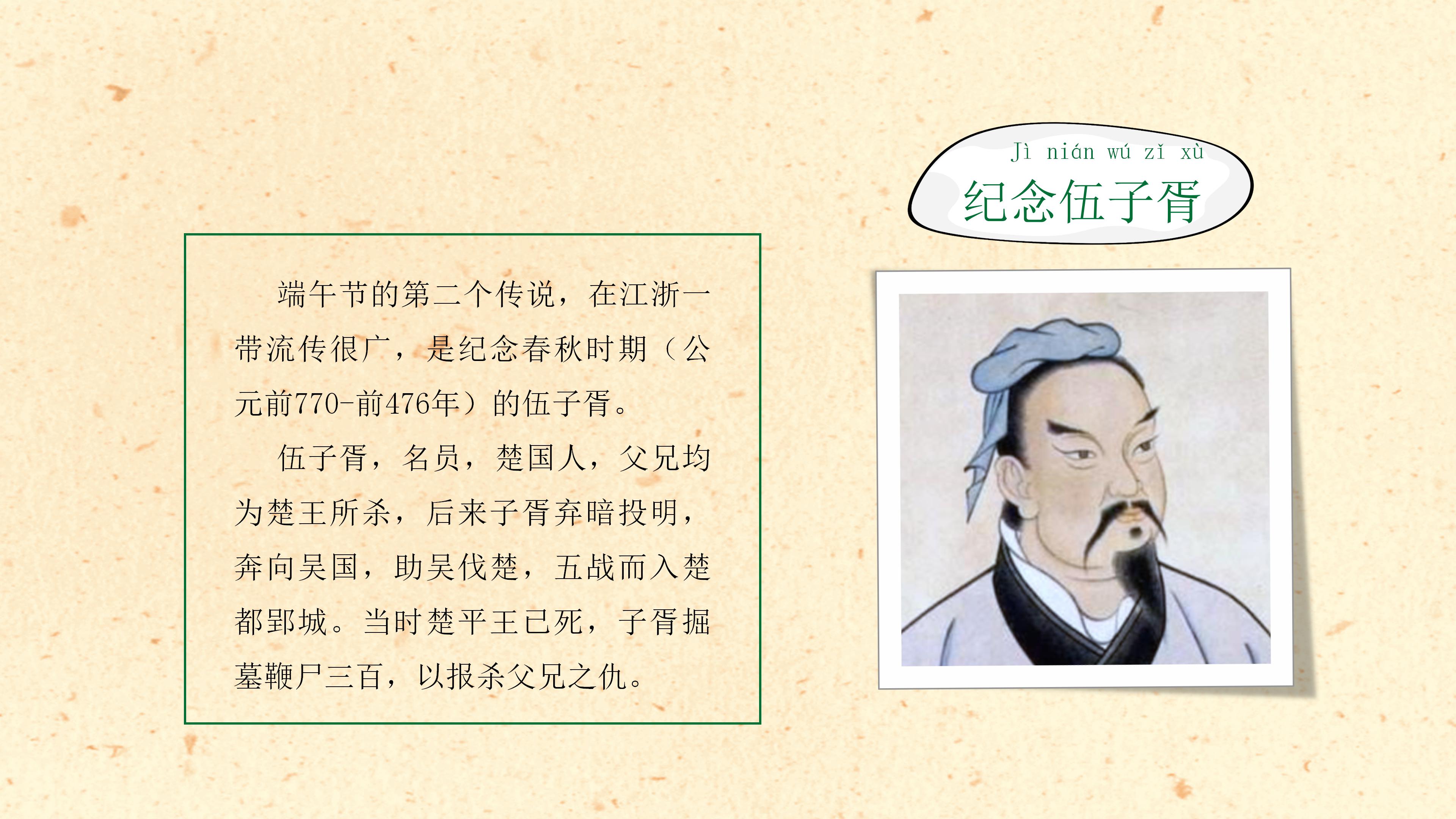 绿色中国风端午节传统介绍ppt模板