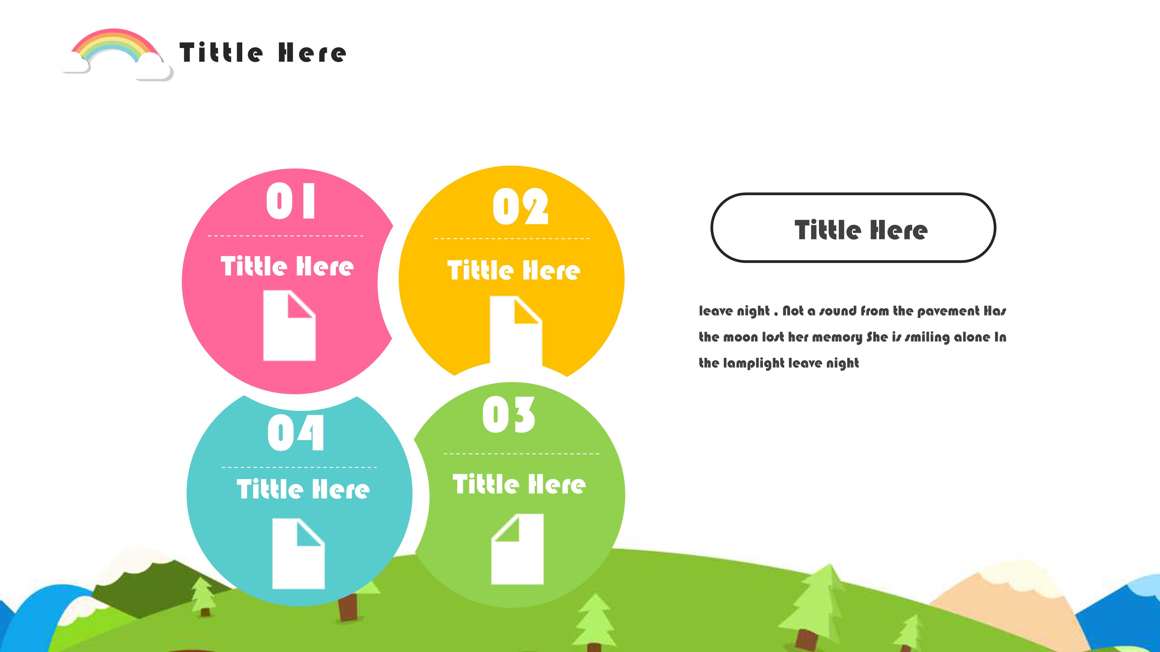 幼儿园英语汇报ppt模板