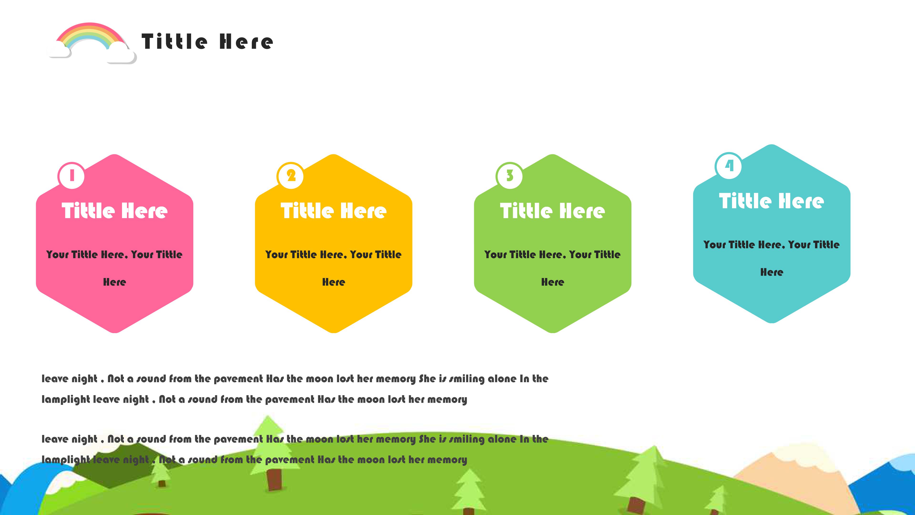 幼儿园英语汇报ppt模板