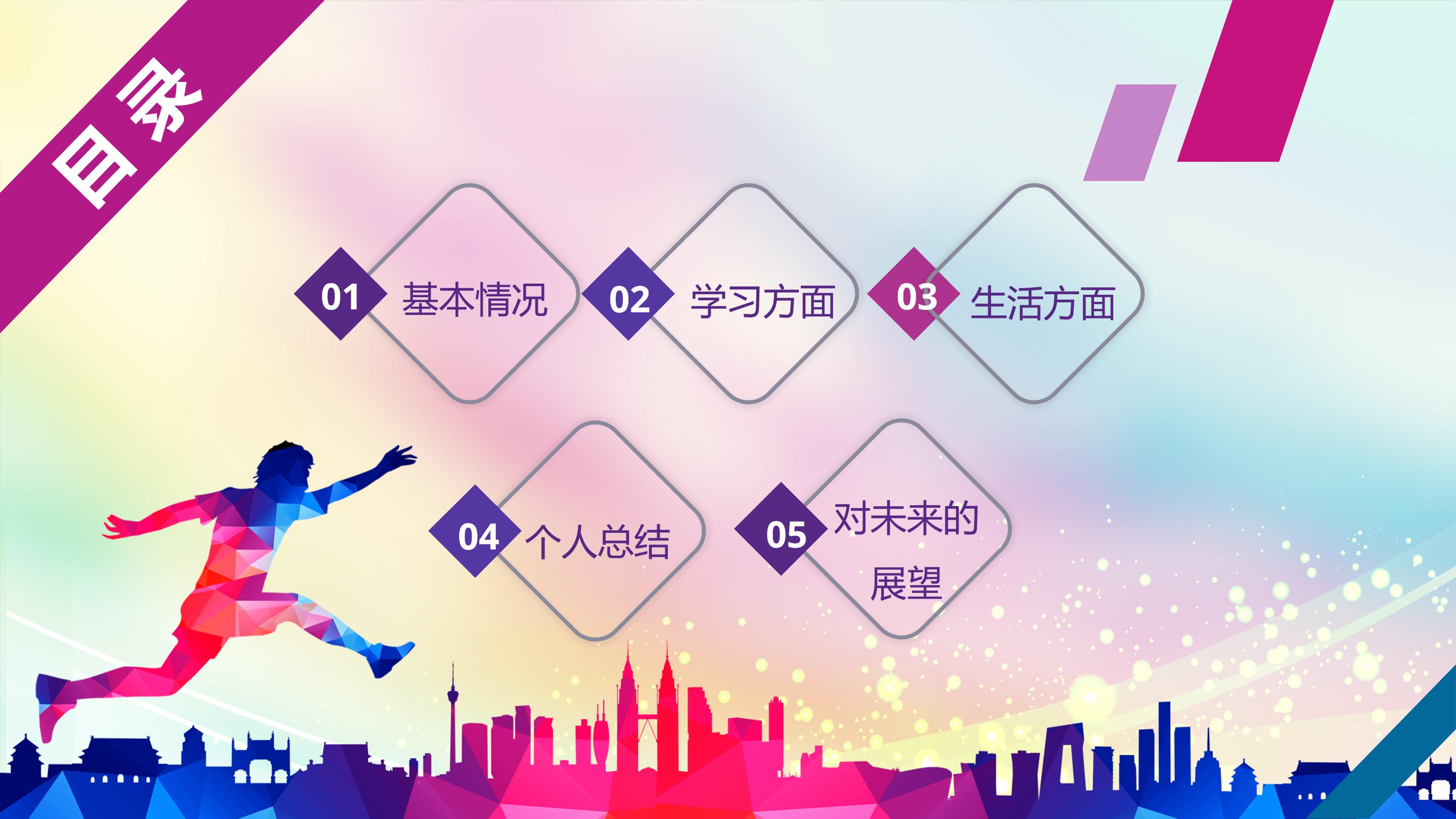 大学文艺部部长竞选ppt模板
