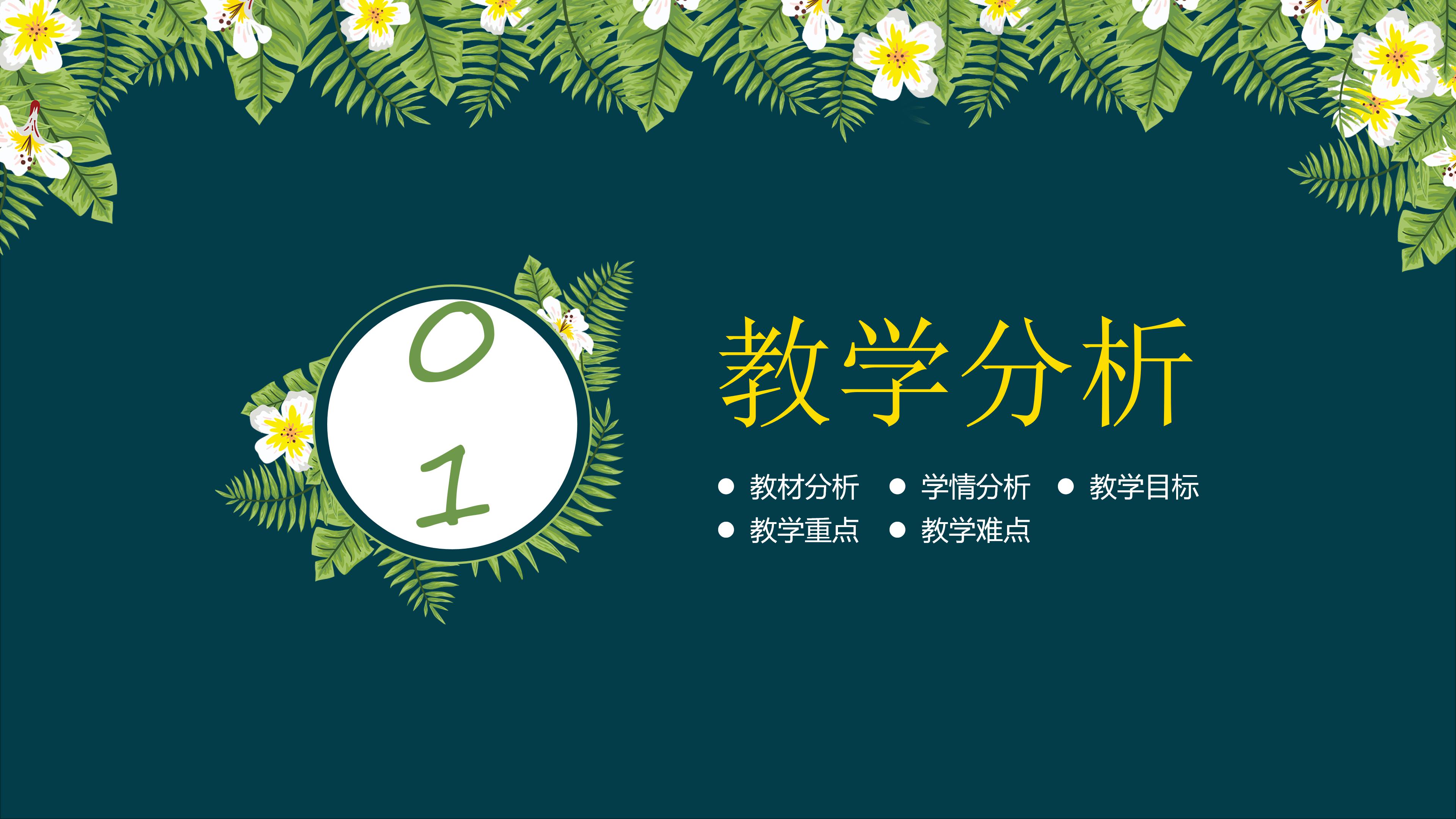 微视频教学设计ppt模板