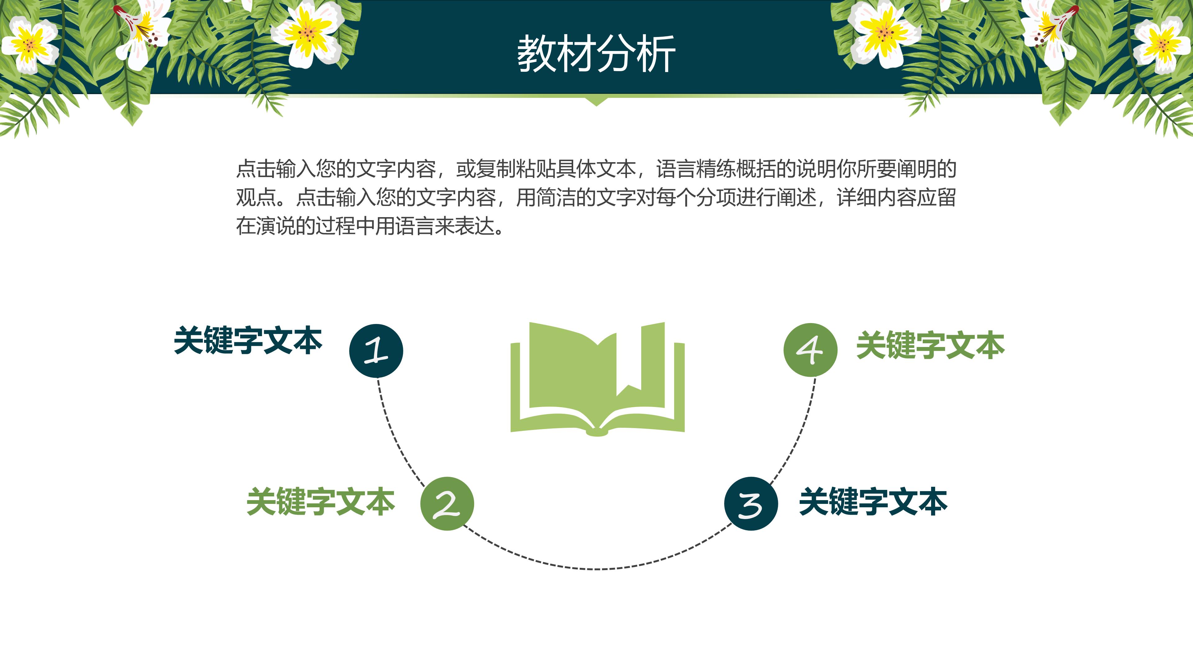 微视频教学设计ppt模板